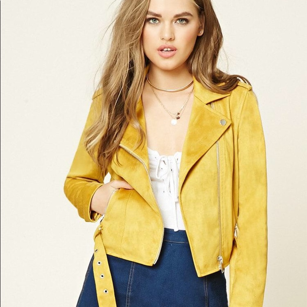 Forever 21 Suede Moto Jacket